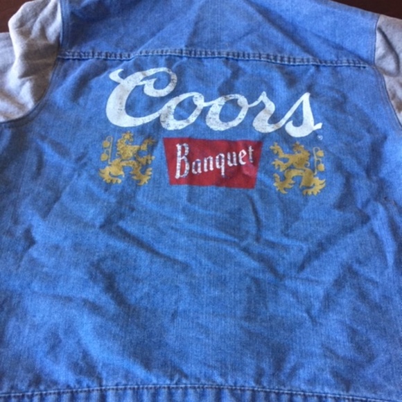 coors light jean jacket